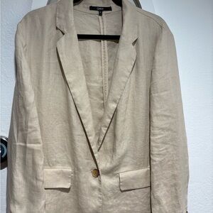 Chico's Beige Linen Blazer